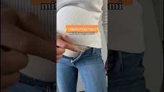 Hosenhack für die Schwangerschaft 🤰 #schwanger #schwangerschaft #schwangerschaftstest #shorts