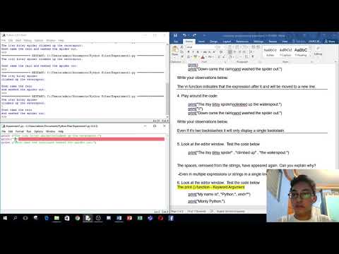 Experiment#1 on Python- The Print Function