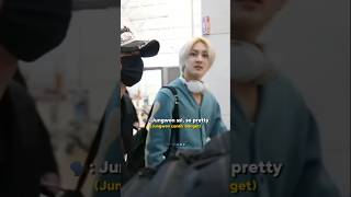 The reporter calling jungwonie pretty and jay's reaction 🤭#jaywon #jay #jungwon #enhypen