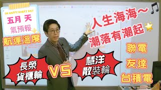 台股指數反彈千點重要訊號? 長榮VS慧洋 貨櫃VS散裝 航運股關鍵指標!!  台積電、聯發科、聯電、友達操作分析