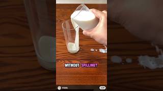 Simple trick with a spoon and milk  #LifeHack #everydayhacks  #creativeideas #Shorts #SmartTrick