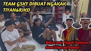 TO RETURN, TIYAN AND RIKO HAVE TO MAKE MAS YOYOK LAUGH