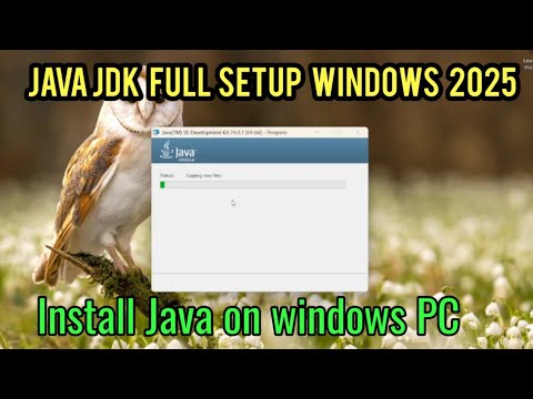 How to install latest Java JDK on windows 11? Java JDK 24 setup for windows pc 2025