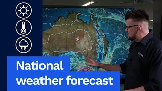 National Weather Forecast: Cold front brings rain and strong winds to SE Aus