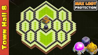 This TH8 base Made Me Unraidable - 7 Days Without Losing Loot!