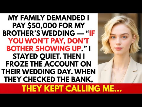 My Family Demanded I Pay $50,000 for My Brother’s Wedding — I Froze Their Bank Account on His
