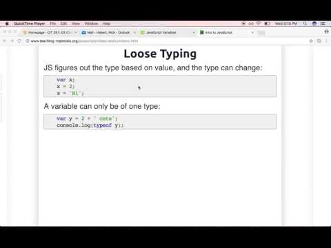Javascript Intro - CS261 - 5/10