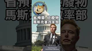 省預算 砍廢物 馬斯克掌效率部 #川普 #馬斯克  #美國大選 #doge