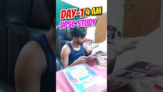 Day-1 UPSC Study 4 AM📚 | mini vlog #minivlog #upscvlog #shorts #iasvlog #vlog #music #yoga #viral