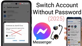 how to switch accounts on messenger without password