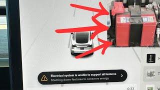 “Electrical System Backup Power is Unavailable” warning in Tesla