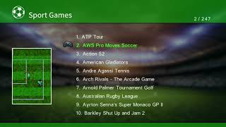 AWS Pro Moves Soccer [Sega Mega Drive] (1993) ASCII Entertainment {SG800}