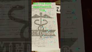 Objective math bise FSD 2025||11th class||#11thmath