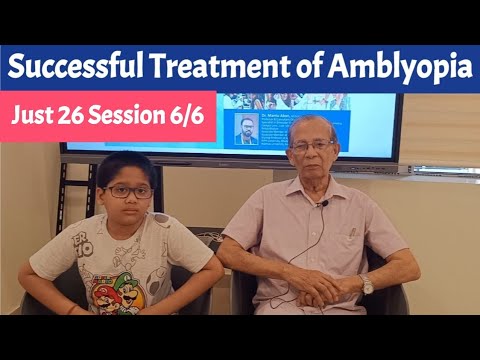 Successful Treatment of Amblyopia just 26 Sessions ।vision 6/24 to 6/6। Refocus Vision Therapy।