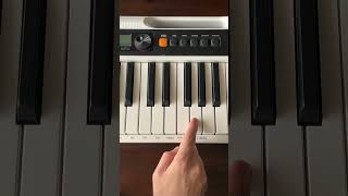 How to play a C minor chord on piano #learnmusic #shorts