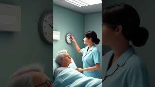She fixed the clock on the wall ⏰  #nurselife