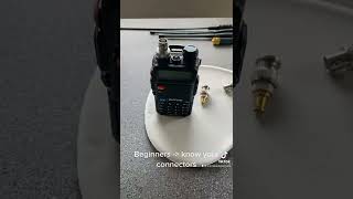 Connectors for #baofeng #slimjim 2m #antenna #vhf
