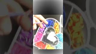 DIY rubber band bracelet on finger🤞#art#shorts#subscribe
