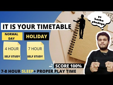 How to score 100 percent in class 10 | Best timetable for class 10|  Motivation for board exam