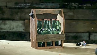 How to Make a Barnwood Beer Caddy - DIY Network