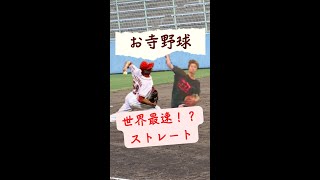 お寺野球「世界最速！？チャップマン級ストレート」