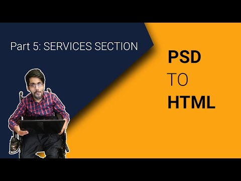 Part 5 PSD to HTML Services Section CSS [HTML/ CSS] [Code Fusion]