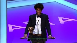 Richard Ayoade wins a Bafta - The British Academy Television Awards 2014 - BBC