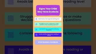 Signs of Dyslexia