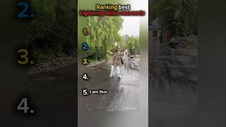 Ranking best lightning Strike moments | #shorts #ranking #lightningstrike