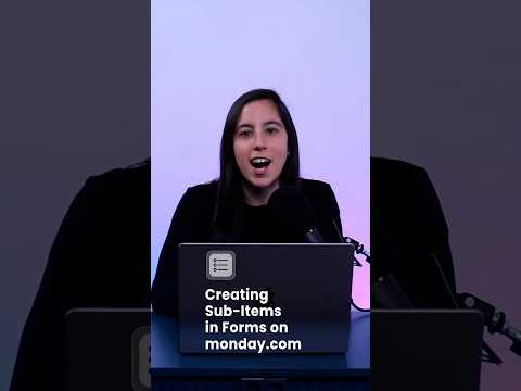 Create Sub-Items from Forms in monday.com 🚀 Organize Smarter!  #tech