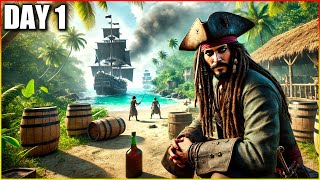 Day 1 in This NEW Incredible Pirate Survival Game! - Crosswind Gameplay [E1]