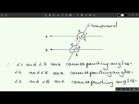 Lines and Angles 1.5 Transversal theorems and problems