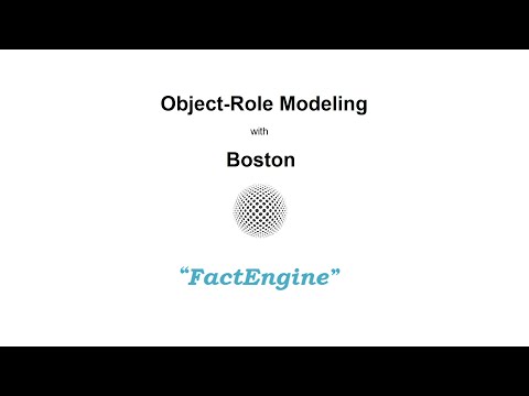 Creating An Object-Role Model with Boston