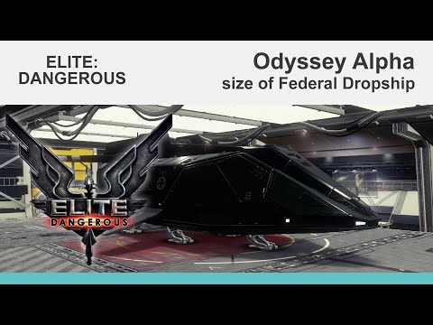 Elite Dangerous Odyssey: size of a Federal Dropship