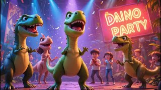 Dino Dance Party | Fun Dinosaur Song for Kids | T-Rex Boogie Time