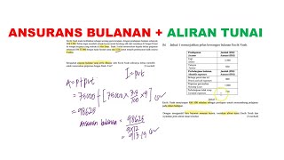 ANSURANS BULANAN + ALIRAN TUNAI SPM #MATEMATIK SPM# SOALAN PILIHAN