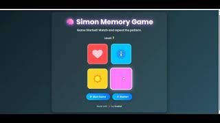 🧠Simon says memory game 🌟