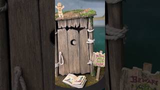 Making a Miniature Shrek Outhouse!! Happy 20th anniversary to Shrek 2 #shrek #miniature #anniversary