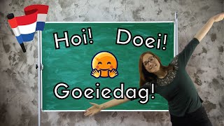 DUTCH GREETINGS  // Dutch for BEGINNERS les 1 (NT2 - A1)