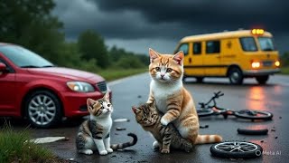 Cat Cartoon | Meow Meow Cat Sound That Made Everyone Go Aww 😭 | Sad Cat Story | Big Calls For Help