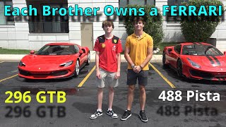 "Two Brothers, Two Ferraris: Inside the Ferrari 296 GTB & 488 Pista Brotherhood Experience"