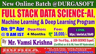 FULL STACK DATA SCIENCE Online Training @ DURGASOFT
