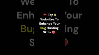 Learn Bug Hunting From These Sites 💡 #bugbounty #cybersecurity #shorts #ethicalhacking