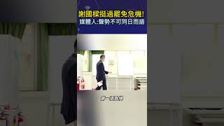 謝國樑挺過罷免危機！媒體人：聲勢不可同日而語#shorts