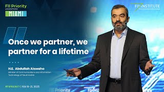 Abdullah Alswaha at FII Miami: Saudi Arabia’s bold AI Investments, A Lifetime Innovation Partnership