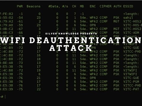 wifi Deauthentication attack using terminal in linux