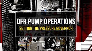 Setting the Pressure Governor