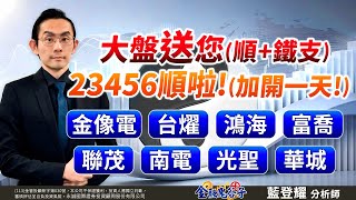 中視【金融鬼谷子】20250728#藍登耀：大盤送您【順+鐵支】！23456順啦！【加開一天！】金像電、台燿、鴻海、富喬、聯茂、南電、光聖、華城#中視 #中視新聞 #藍登耀 #金融鬼谷子#永誠國際投顧