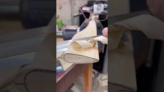 Drawknife on hickory axe handle - Did you watch more than once?