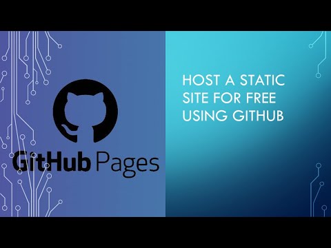 Host a static website for Free using GitHub